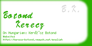 botond kerecz business card